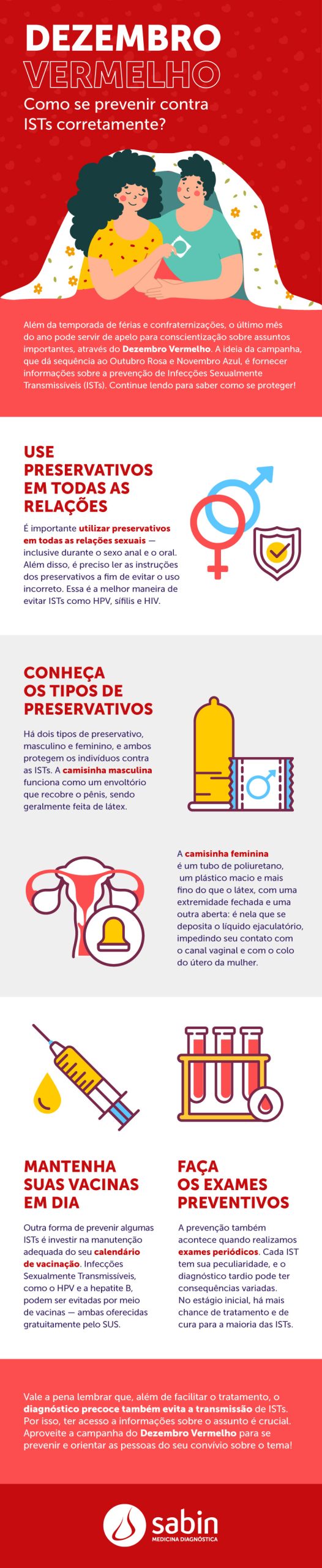 Dezembro Vermelho e a importância da prevenção contra ISTs Blog Sabin